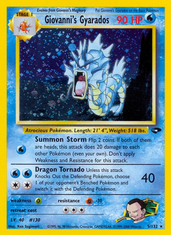Gym Challenge Holo Giovanni's Gyarados #5/132 unlimited